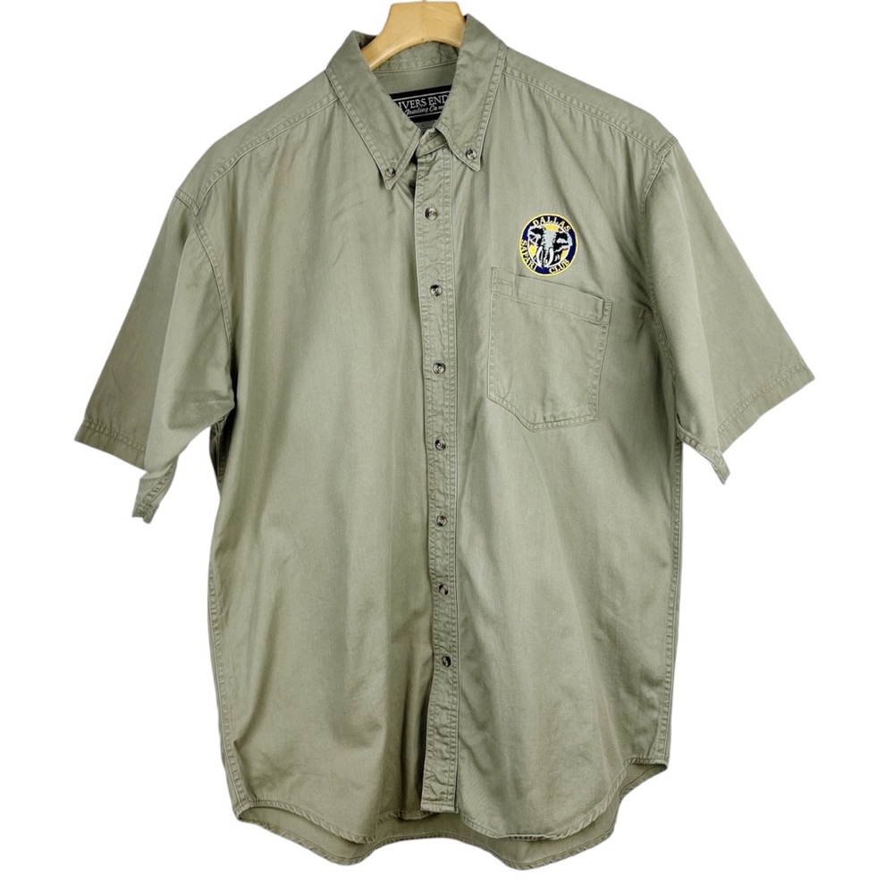 Vintage Rivers End Trading Company Dallas Safari Club Khaki Size Large